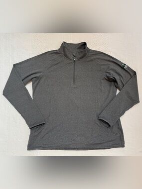 Duke University Golf Club Gray Quarter Zip Pullover Women’s Activewear Shirt XL
